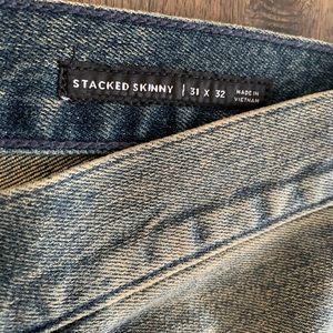PacSun Mens Stacked Skinny Jeans. 31x32.